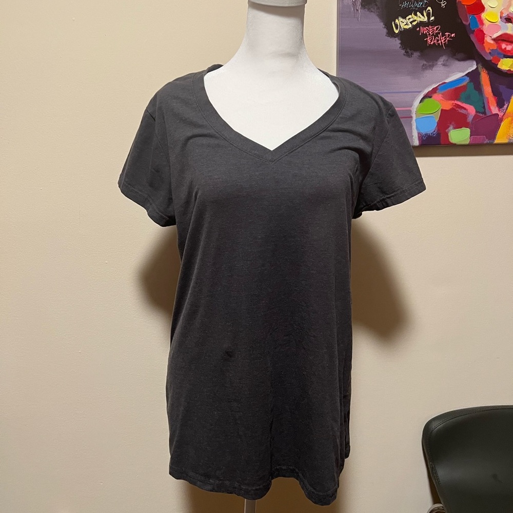 Women’s Gray V-Neck Shirt